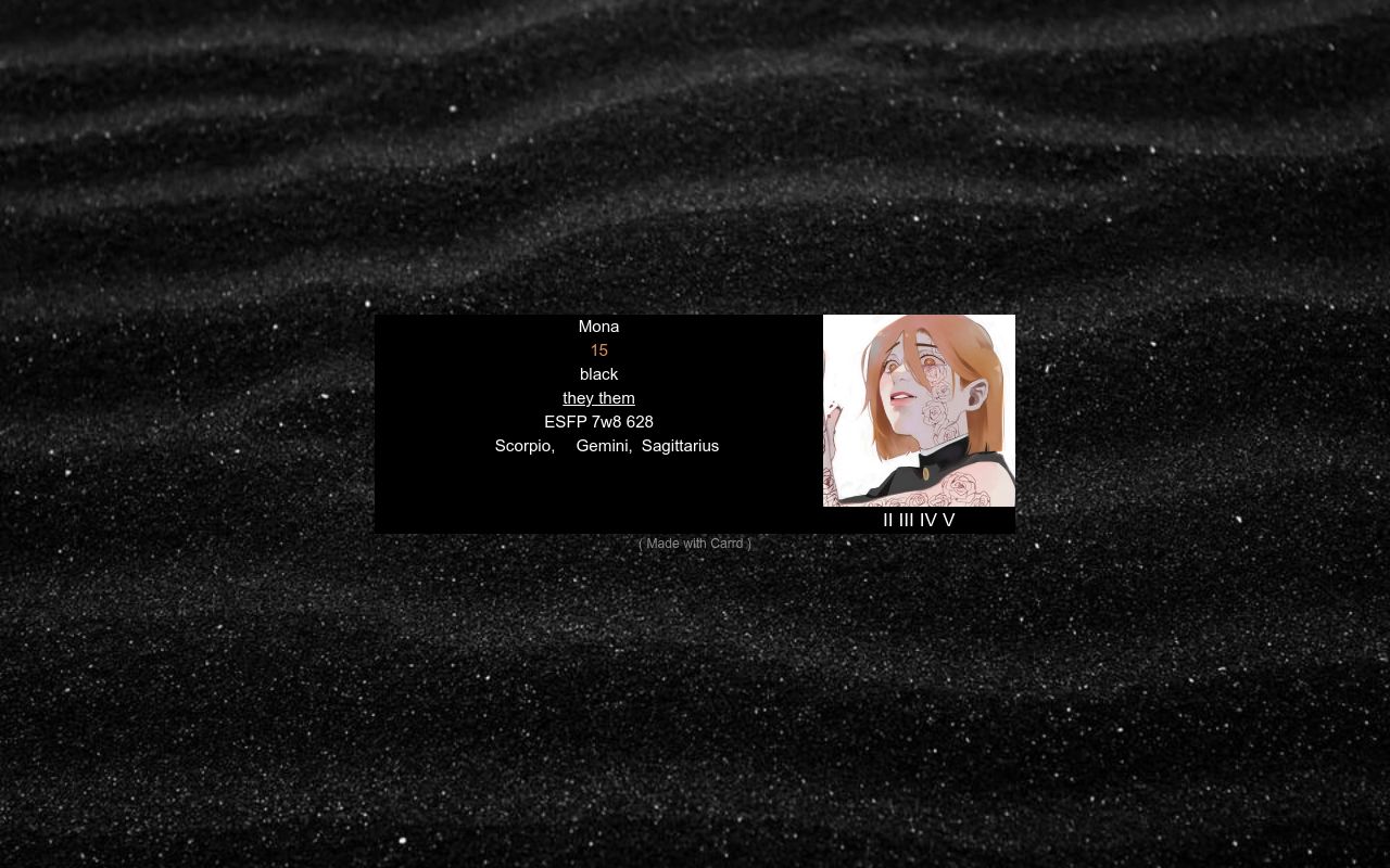 Carrd profile picture for @dense